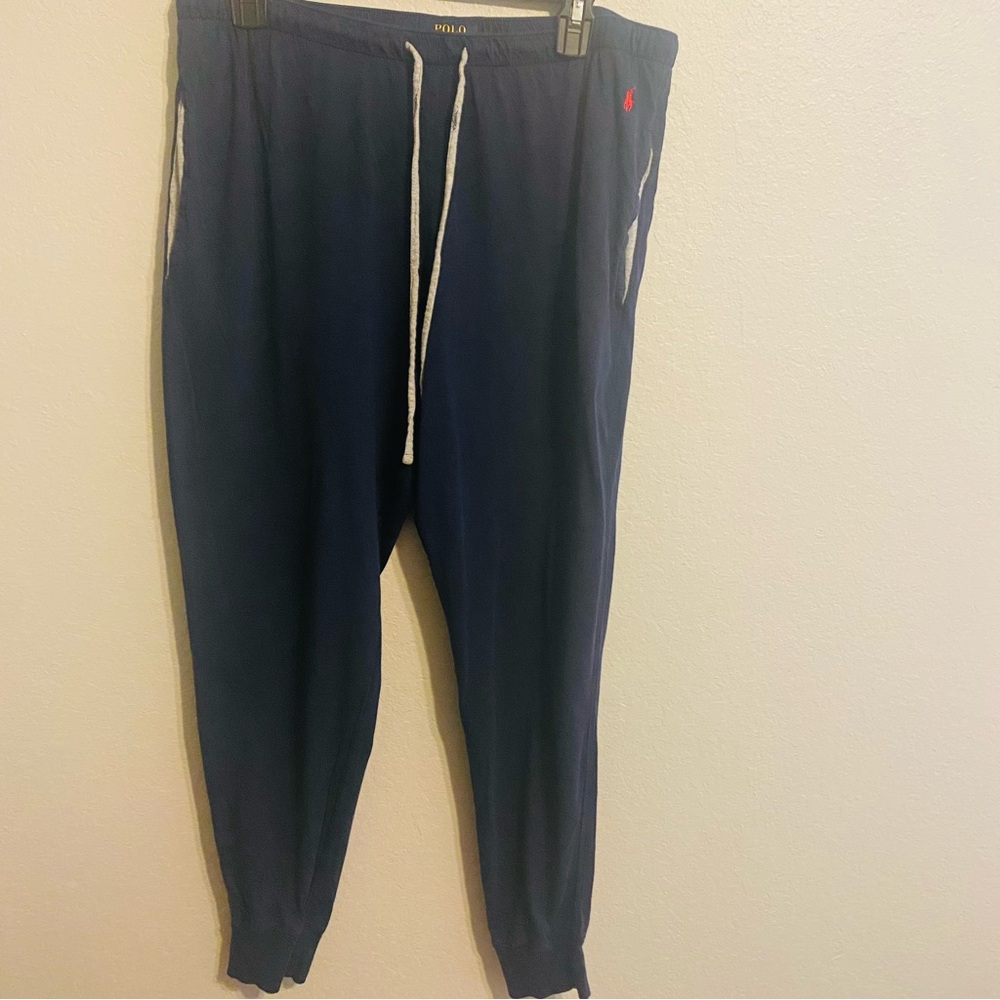 Polo by Ralph Lauren Blue Joggers with Tapered Ankles